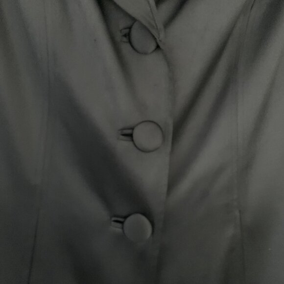 INC Womens black silk long evening jacket - Picture 2 of 4